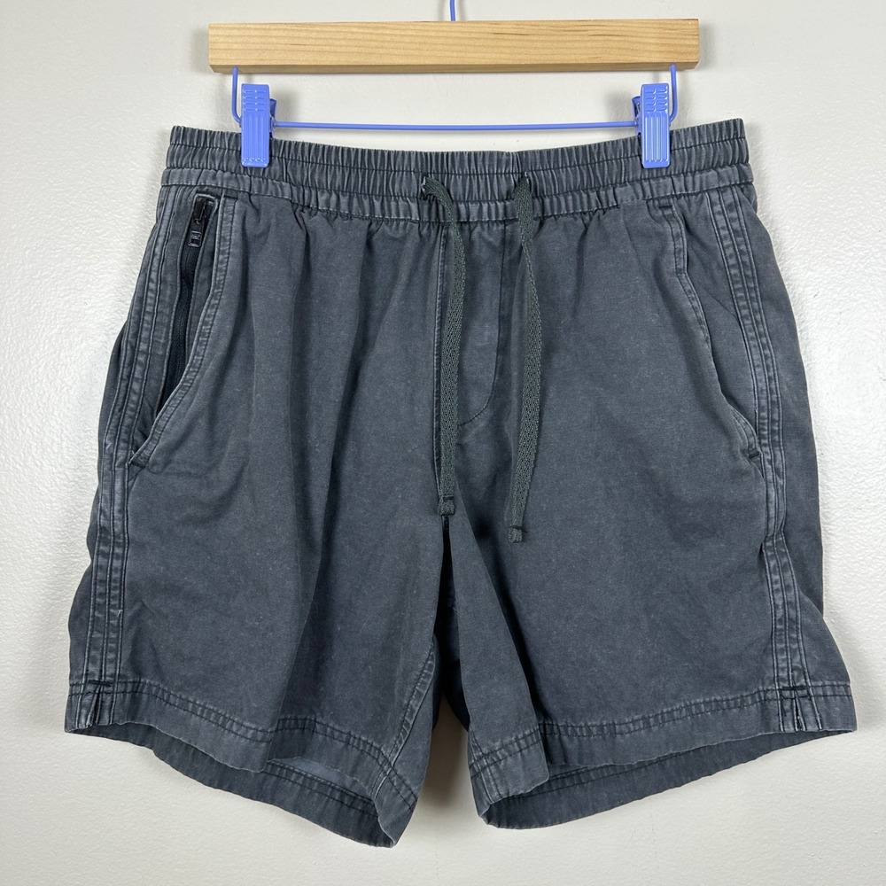Abercrombie & Fitch Men's XS Shorts Dark Gray Elastic Waist Drawstring Cotton 5"